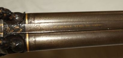 null Fusil de chasse. Signée "W. Hanau in Gera". Allemagne, vers 1840. Canon en acier...