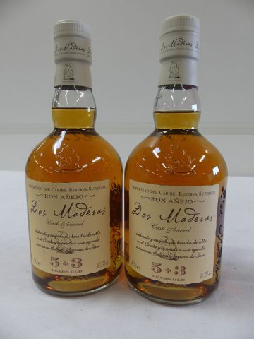 null 2 pots de Rhum Anejo Dos Maderas 5+3 years old Cask & Barrel, Caraibes (37,5...