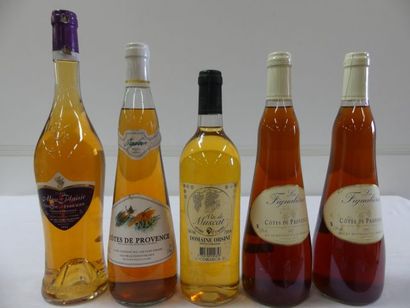 null Lot de 5 bouteilles : 1 bouteille de Vin de Muscat Artisanal, Domaine Orsini,...