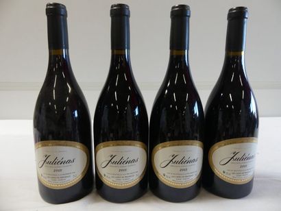 null 4 bouteilles de Juliénas, Cru du Beaujolais, Les Caves de Prédélice, 2013