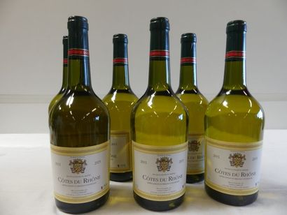null 6 bouteilles de Côtes du Rhône Blanc, Louis d'Armont, 2015