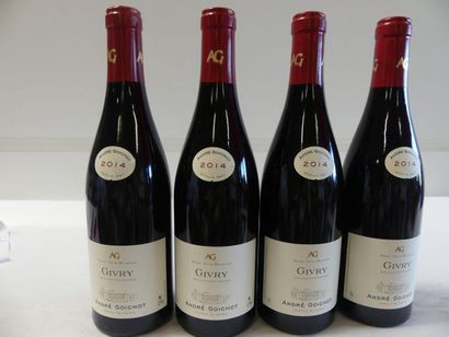 null 4 bouteilles de Bourgogne Rouge, Givry, André Goichot, 2014