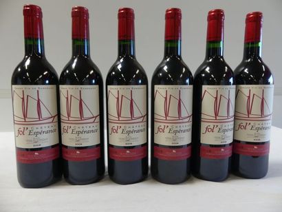 null 6 bouteilles de Château Fol'Espérance, Côtes de Blaye Bordeaux Rouge, Récoltant,...
