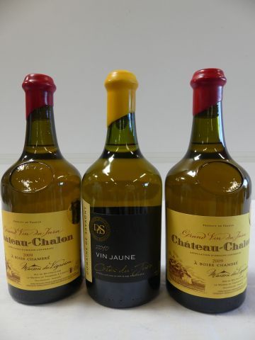 null Lot de 3 bouteilles : 2 bouteilles de Vin Jaune du Jura, La Maison du Vigneron,...