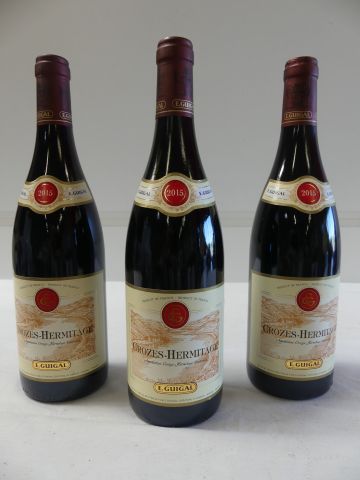 null 3 bouteilles de Crozes Hermitage Rouge, Domaine Guigal, 2015