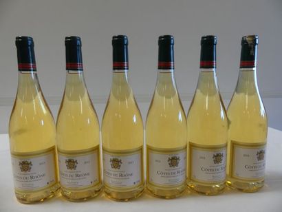 null 6 bouteilles de Côtes du Rhône Blanc, Louis d'Armont, 2013