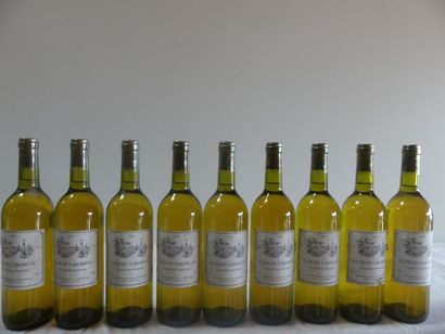 null 9 bouteilles de Clos du Liboreau, Vin Blanc du Pays Charentais, 1997 (en l'...