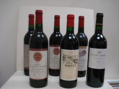 null Lot de 6 bouteilles de vin rouge : Château Saint Sauveur 2004, 2 de Château...