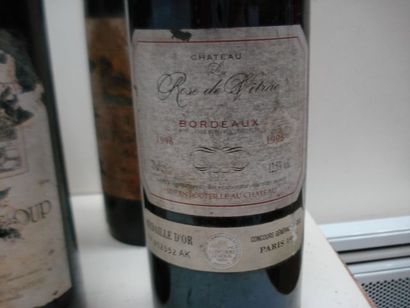 null 5 bouteilles de Château Canteloup (eta). On y joint une bouteille de Château...
