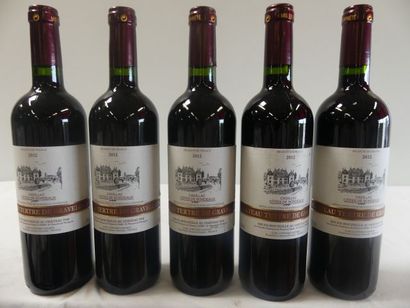 null 5 bouteilles de Château Tertre de Graveline, Cadillac Côtes de Bordeaux Rouge,...