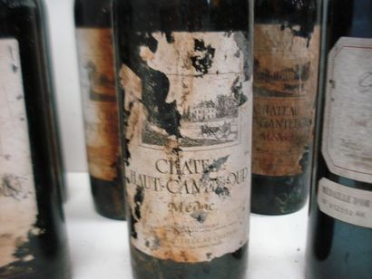 null 5 bouteilles de Château Canteloup (eta). On y joint une bouteille de Château...