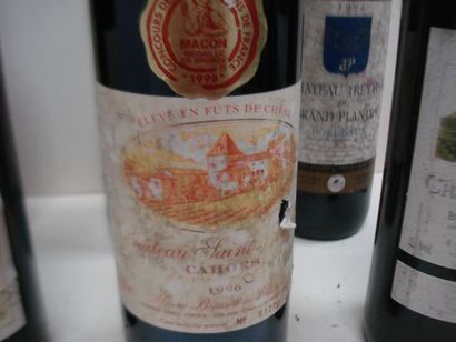 null Lot de 6 bouteilles de vin rouge : Madiran 2004, Bordeaux 88, 2 de Château Saint...