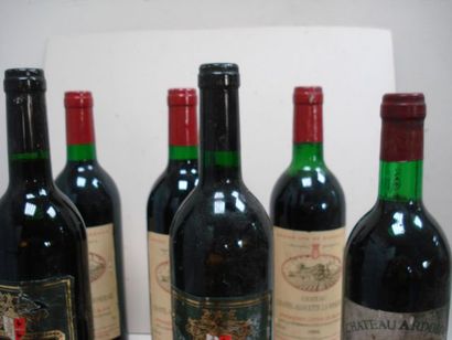 null Lot de 6 bouteilles de vin rouge : 3 de Château Chante-Alouette La Roseraie...
