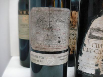 null Lot de 6 bouteilles de vin rouge : 3 de Château Haut Canteloup (etsa), 2 de...