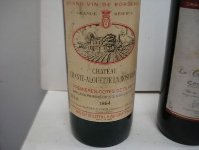 null Lot de 6 bouteilles de vin rouge : 2 de Château La Croix des Lamberts 2004 (els,...