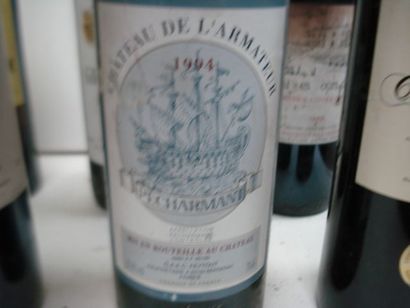 null Lot de 6 bouteilles de vin rouge : 1 de Cos du Roy 2015, 1 de Château de l'Armateur...