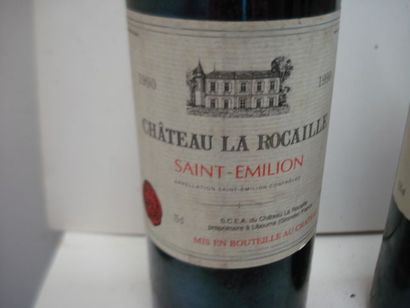 null Lot de 6 bouteille de vin rouge : 2 Château Baron-Bellevue 1989 (ela, B), Lamotte-Robin...