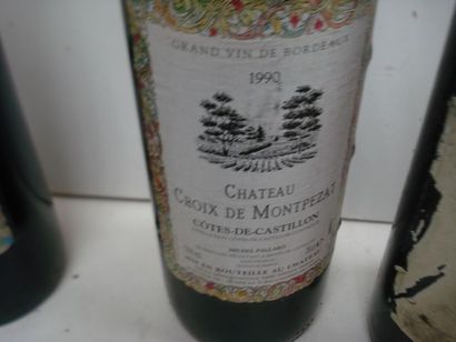 null Lot de 6 bouteilles de vin rouge : 2 domaine du Grand Parc 1979 (LB), Château...
