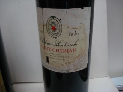 null Lot de 6 bouteilles de vin rouge : Château Bessan Segur 199? (esa, LB), Château...