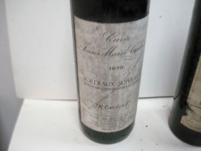 null Lot de 6 bouteilles de vin rouge : 2 Château Godeau (LB), 2 Château des Laurets...
