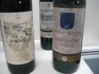 null Lot de 6 bouteilles de vin rouge : 1 de Médoc Select 1978, 1 de Château Côtes...