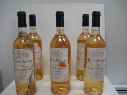 null Lot de 6 bouteilles de vin blanc : 5 bouteilles de Côtes de Bergerac, Hautes-Granges,...