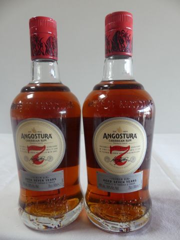 null 2 bouteilles de Rhum Angostura, 7 ans d'âge, Premium Rhum des Caraibes, 70 cl,...