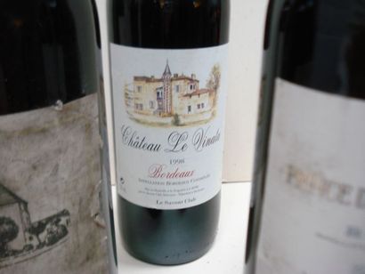 null Lot de 6 bouteilles de vin rouge : 3 de Château Le Carney 2001, 1 de Château...