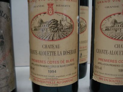 null Lot de 6 bouteilles de vin rouge : 3 de Corbières, Château Ardolou 1980 et 3...