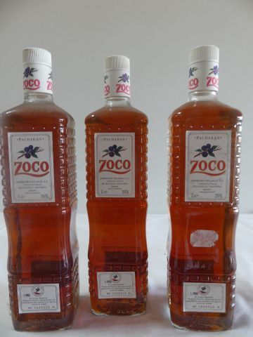 null 3 bouteilles de Liqueur Pacharan Zoco d'Espagne, 100 cl, 25 % vol.
