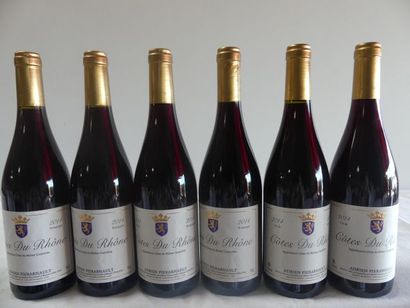 null 6 bouteille de Côtes du Rhône, Adrien Pierarnault, 2014