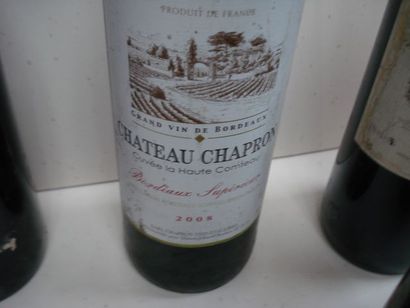 null Lot de 6 bouteilles de vin rouge : Château Les Mondons 1999, Corbière Grande...