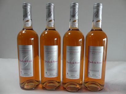 null 4 bouteilles de Bordeaux Rosé, La Girondaise, Famille Excellor, 2014