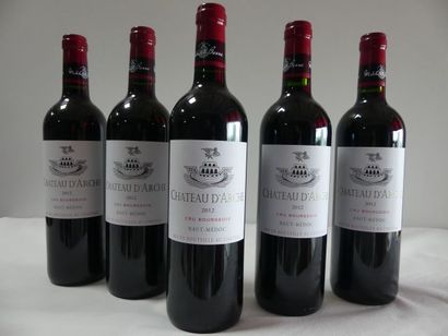 null 5 bouteilles de Château d'Arche, Haut Médoc, Cru Bourgeois, Mahler Besse, 2...
