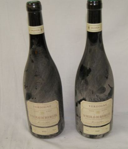 null 2 bouteilles de Saint Nicolas de Bourgueil, Verdigné, 2000.