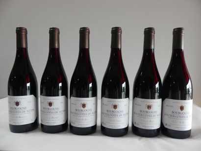 null 6 bouteilles de Bourgogne Rouge, Hautes Côtes de Nuits, Henri de Bareuil, 2...