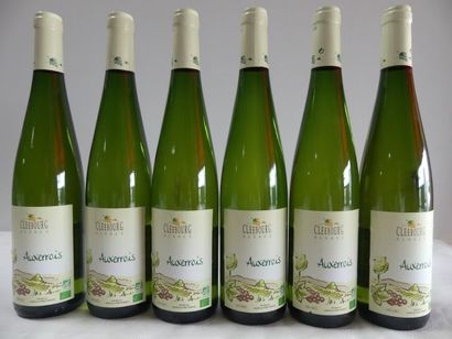 null 6 bouteilles d'Alsace Auxerrois, Cleebourg, Vin issu de la culture bio, 201...