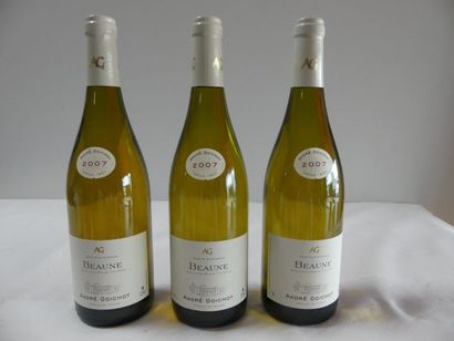 null 3 bouteilles de Bourgogne Blanc, Beaune, A. Goichot, 2007
