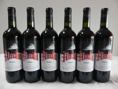 null 6 bouteilles de Bordeaux Rouge, Amain Victoire, 2012