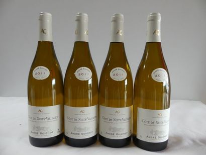 null 4 bouteilles de Bourgogne Blanc, Côtes de Nuits Villages, A. Goichot, 2011