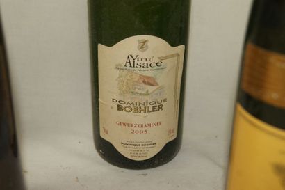 null Lot de 5 bouteilles de vins d'Alsace.