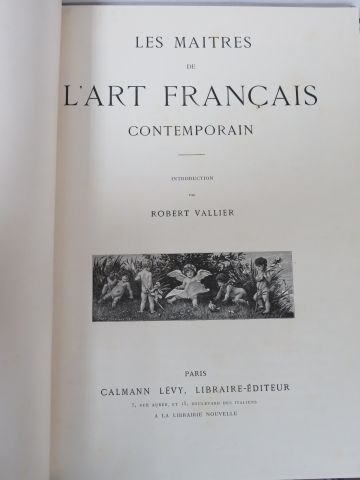 null Robert VALLIER "Les Maîtres de l'Art français contemporain" Calmann-Levy. Grand...