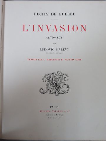 null Ludovic HALEVY "L'invasion" Editions Boussot, Valandon, 1879-71.