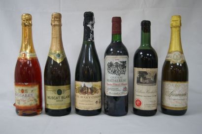 null Lot de 6 bouteilles de vins divers : 2 Muscat (blanc et rosé), 1 Spumante, 1...