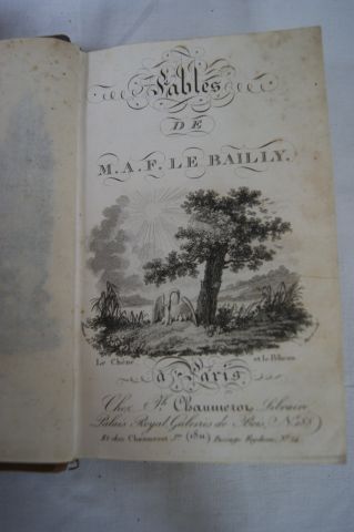 null Lot de 5 livres : Le Bailly "Fables" Paris, Chaumerot, 1811 / Swift "Les voyages...