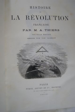 null Adolphe THIERS "Révolution française" Tomes 1 à 4. Paris, Bureau des publications...