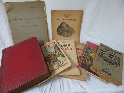 null Lot de livres variés, dont livres d'enfants, "Le Voyage de Gulliver", "Traité...