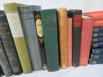 null Lot de romans en anglais. XIXe et XXe. Dont Dickens, Grimm, Melville, Twain...