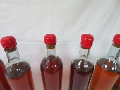 null 8 bouteilles de Sauternes, années 50/60 (B, dépôt)