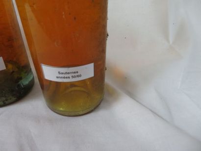 null 8 bouteilles de Sauternes, années 50/60 (B, dépôt)